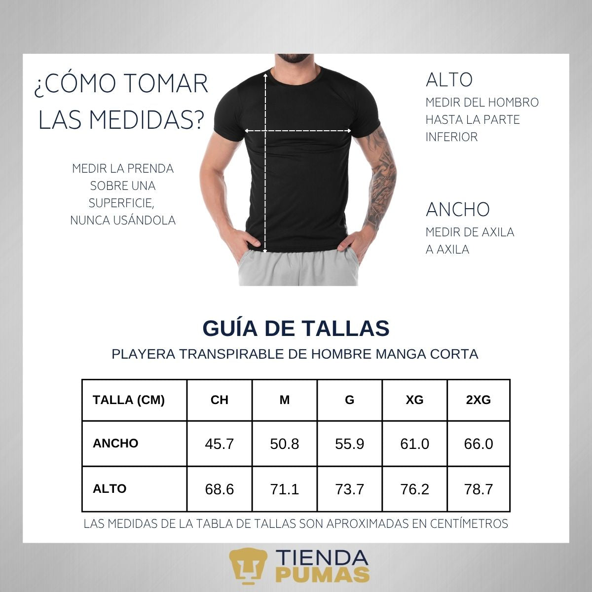 Playera Transpirable Hombre Pumas UNAM A ganar