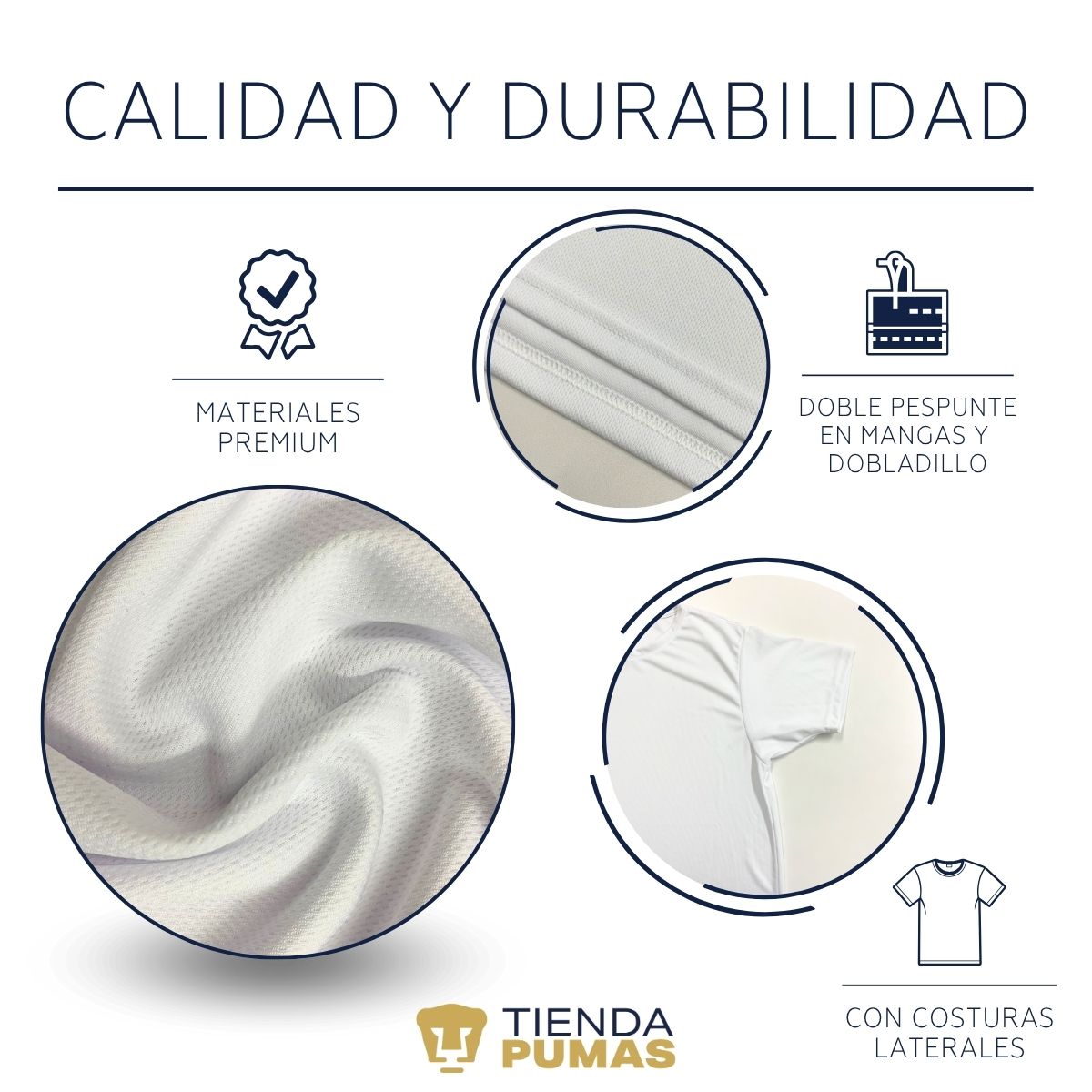 Playera Transpirable Hombre Pumas UNAM Emblema Rosa Vinil