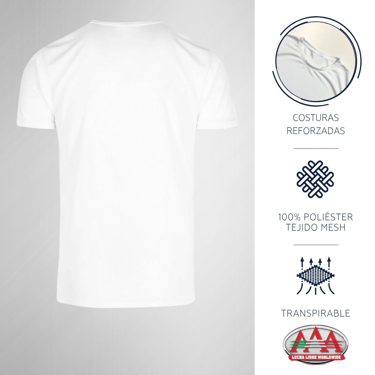 Playera Transpirable Hombre Lucha Libre AAA Amanecí Más Rudo