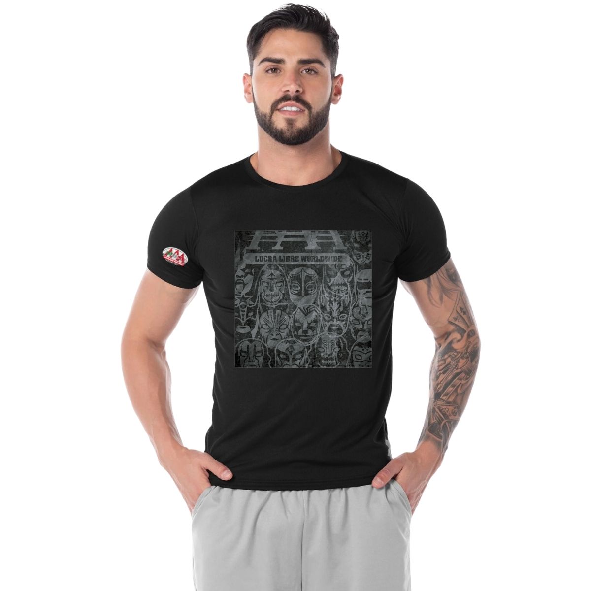 Playera Transpirable Hombre Lucha Libre AAA Collage