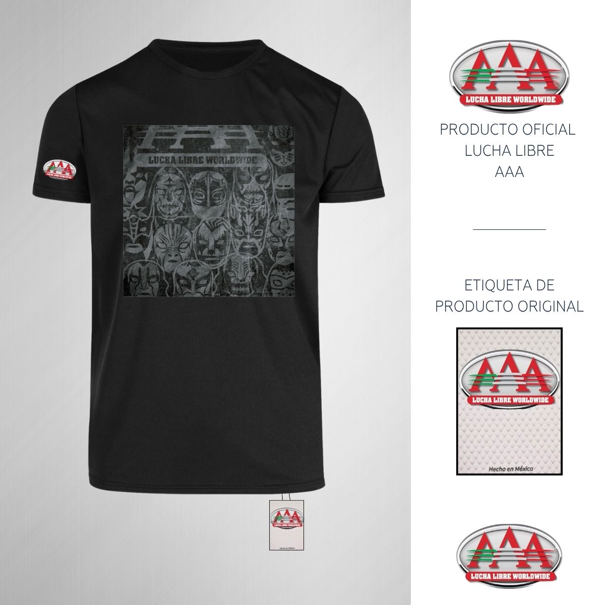 Playera Transpirable Hombre Lucha Libre AAA Collage