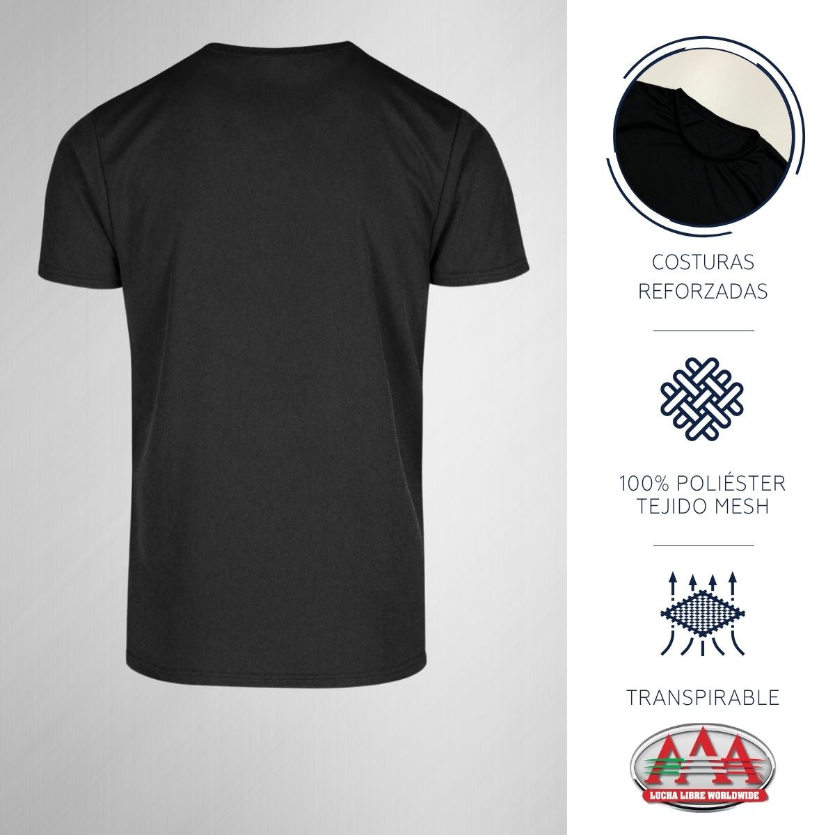 Playera Transpirable Hombre Lucha Libre AAA Collage