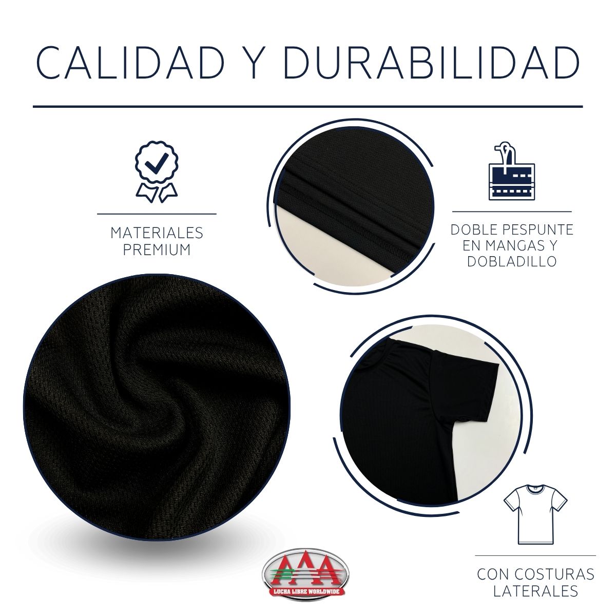 Playera Transpirable Hombre Lucha Libre AAA Collage