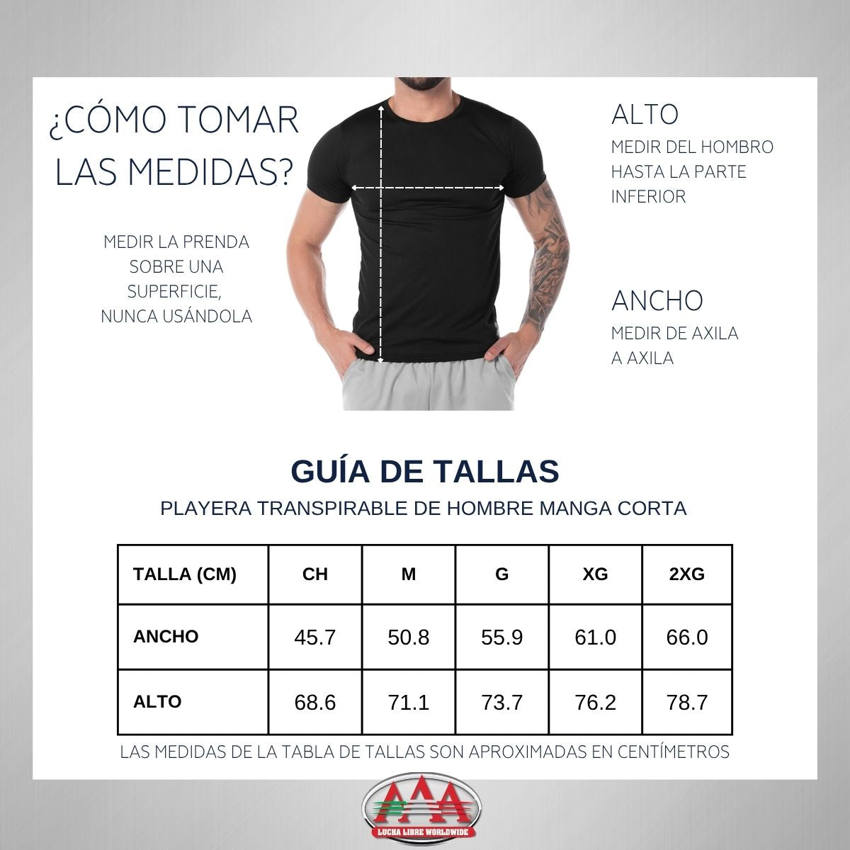 Playera Transpirable Hombre Lucha Libre AAA Collage
