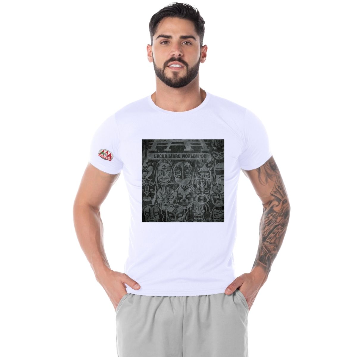 Playera Transpirable Hombre Lucha Libre AAA Collage