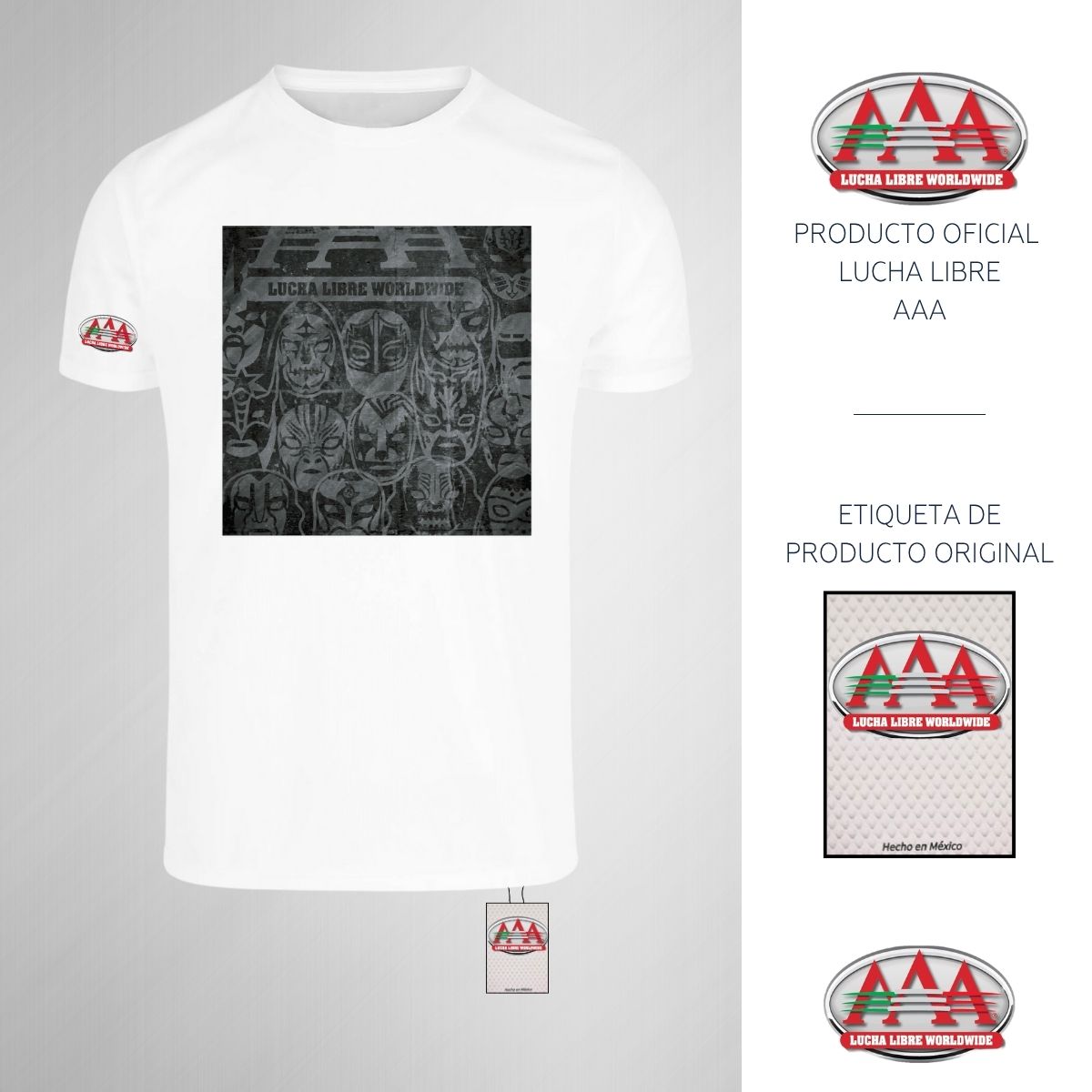 Playera Transpirable Hombre Lucha Libre AAA Collage