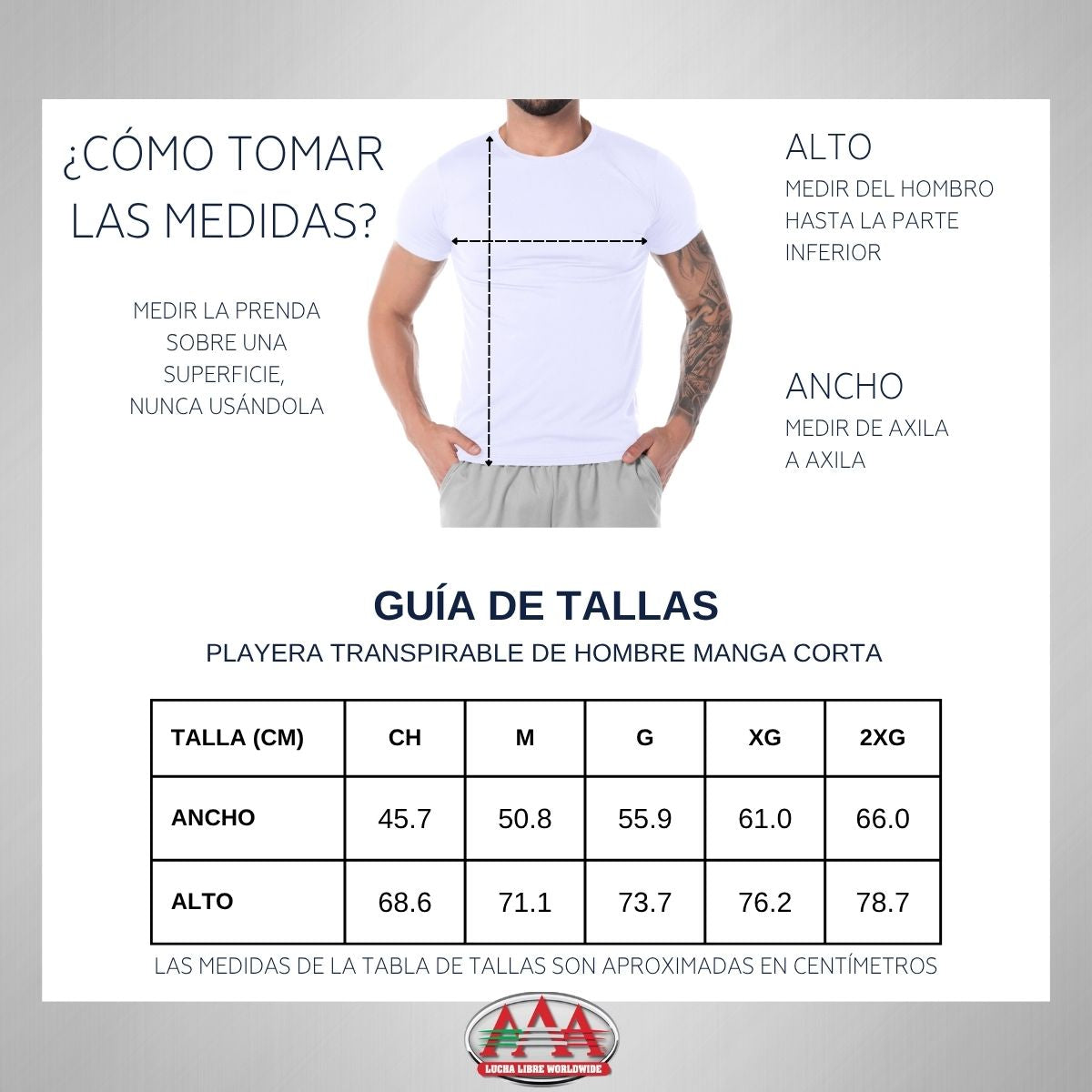 Playera Transpirable Hombre Lucha Libre AAA Collage