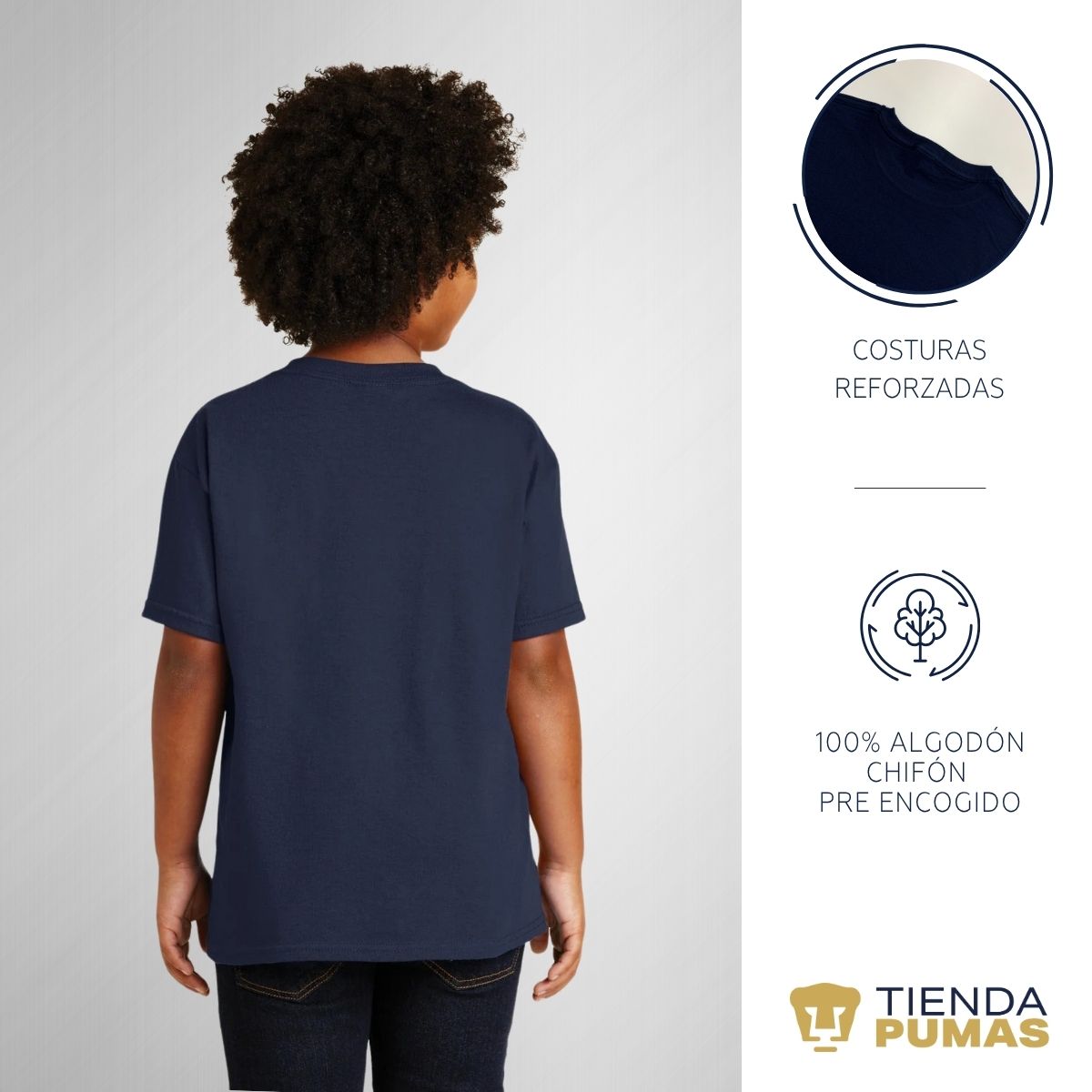 Playera Niño Niña Pumas UNAM Balón School
