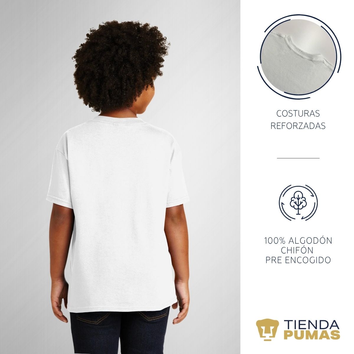 Playera Niño Niña Pumas UNAM Balón School