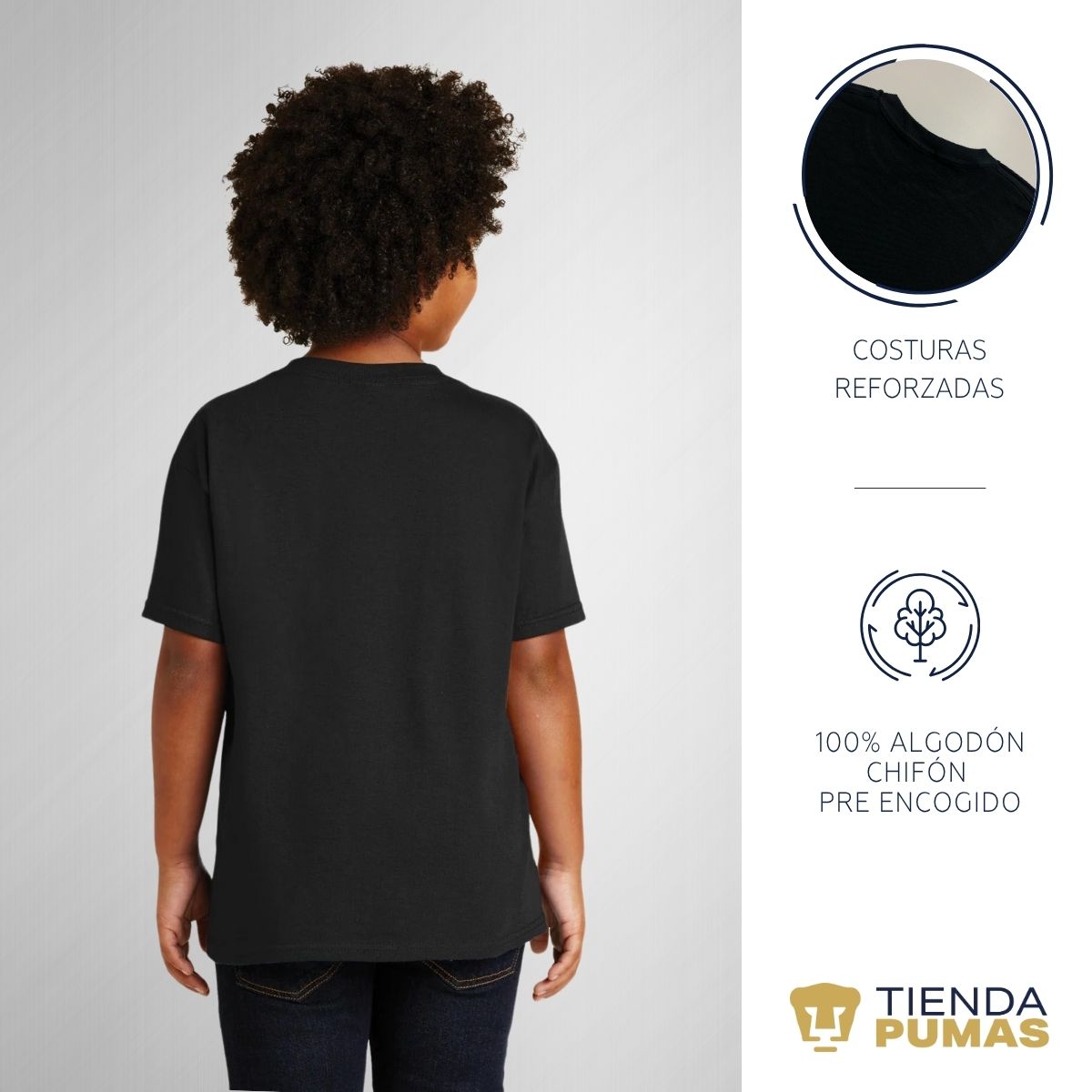 Playera Niño Niña Pumas UNAM Balón School