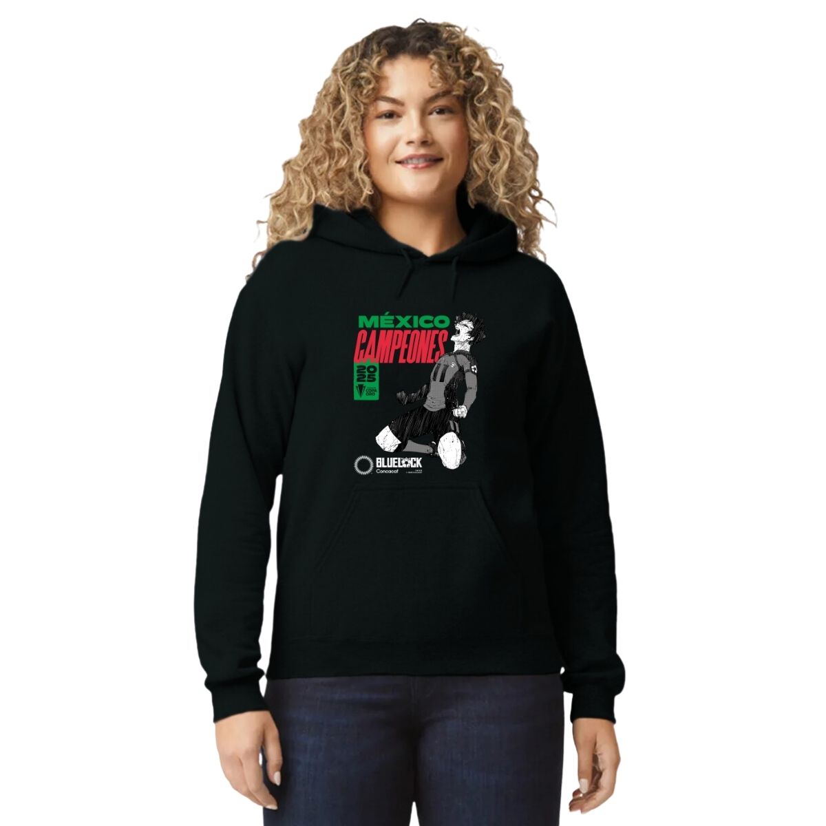 Hoodie Mujer Bluelock México Campeón CONCACAF 2025