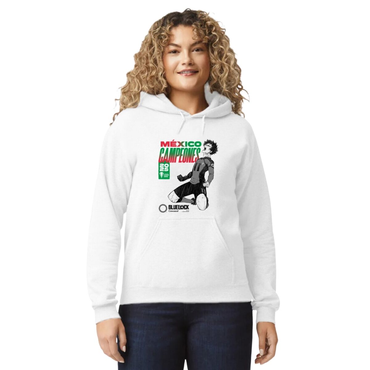 Hoodie Mujer Bluelock México Campeón CONCACAF 2025