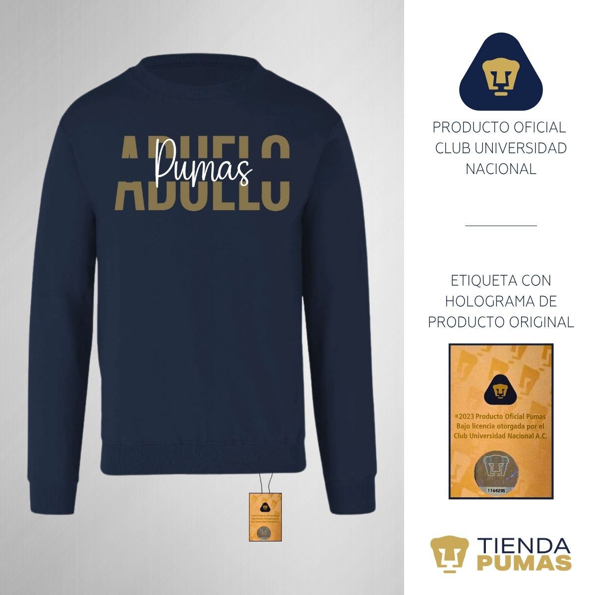 Sudadera Hombre Pumas UNAM Abuelo