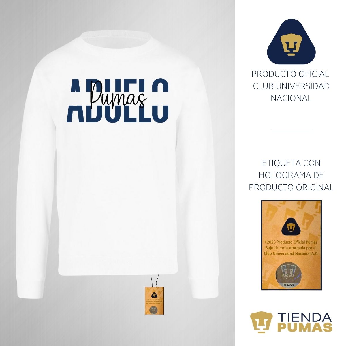 Sudadera Hombre Pumas UNAM Abuelo