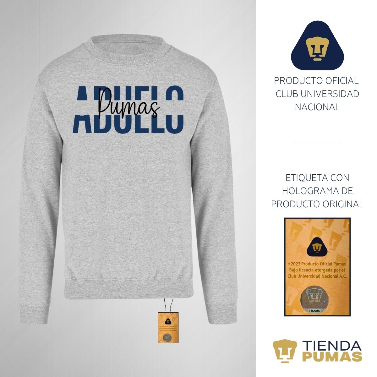 Sudadera Hombre Pumas UNAM Abuelo