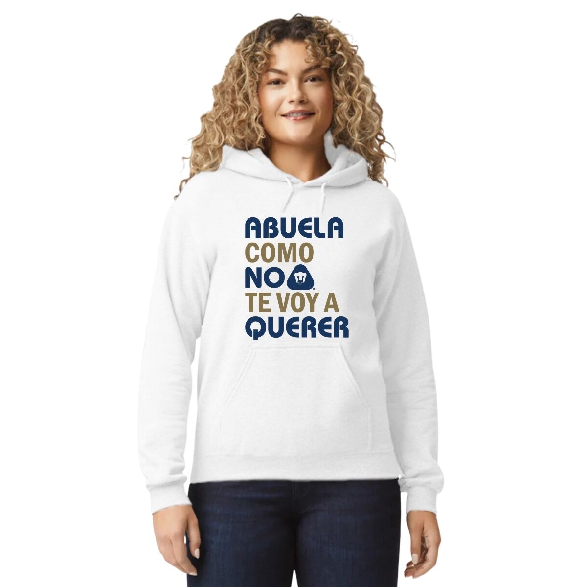 Sudadera Mujer Hoodie Pumas UNAM Abuela A Querer