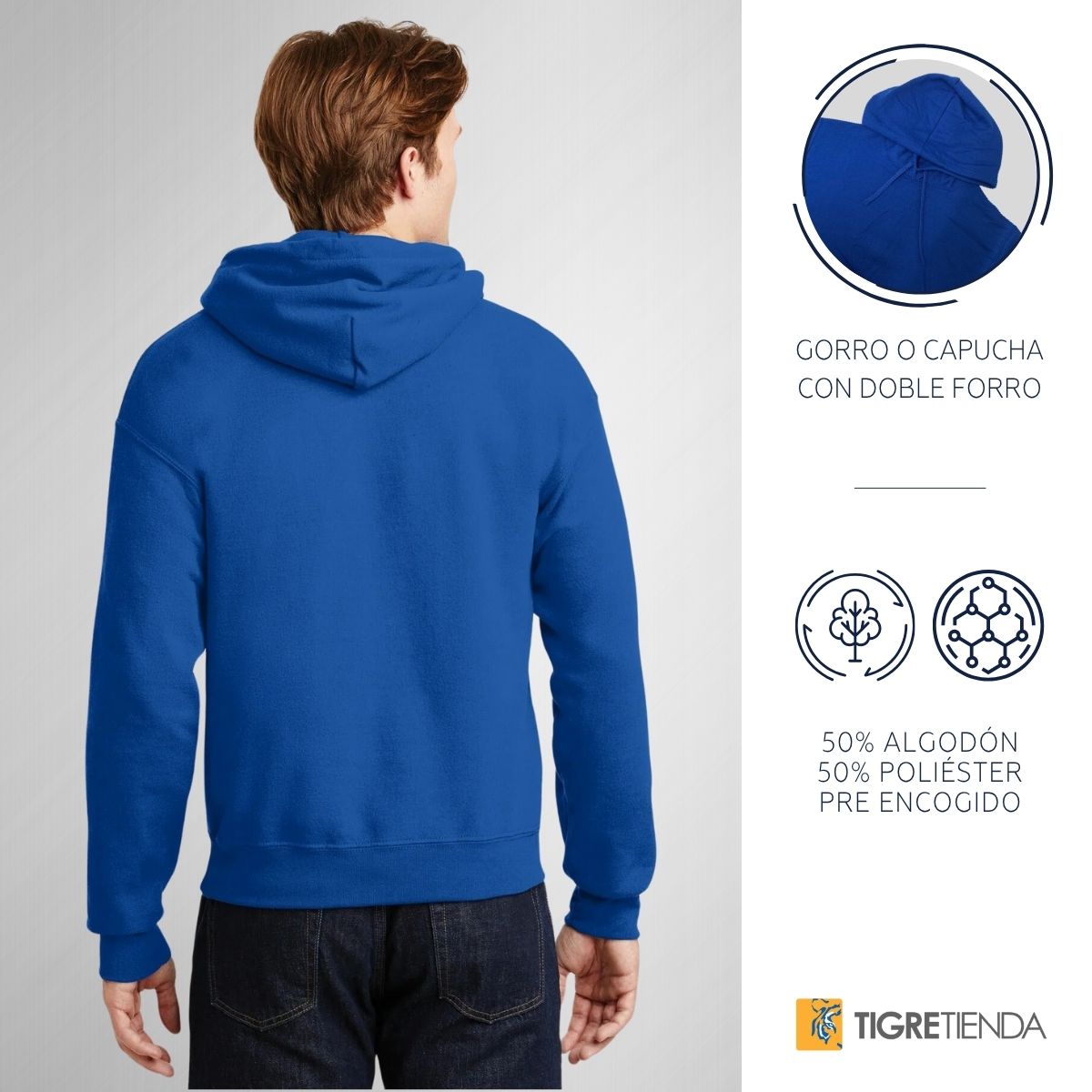 Sudadera Hombre Hoodie Tigres UANL Abuelo soy fan