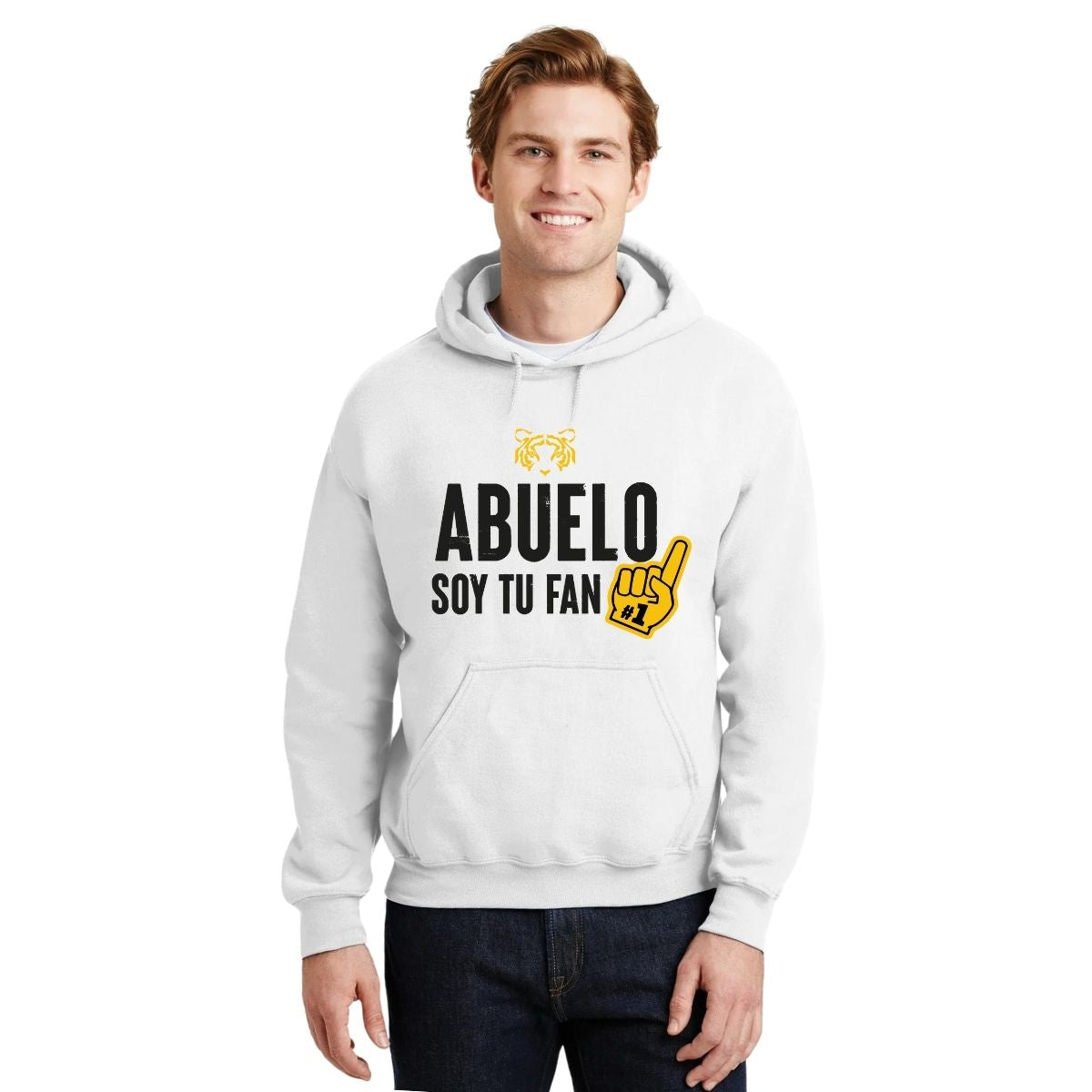 Sudadera Hombre Hoodie Tigres UANL Abuelo soy fan