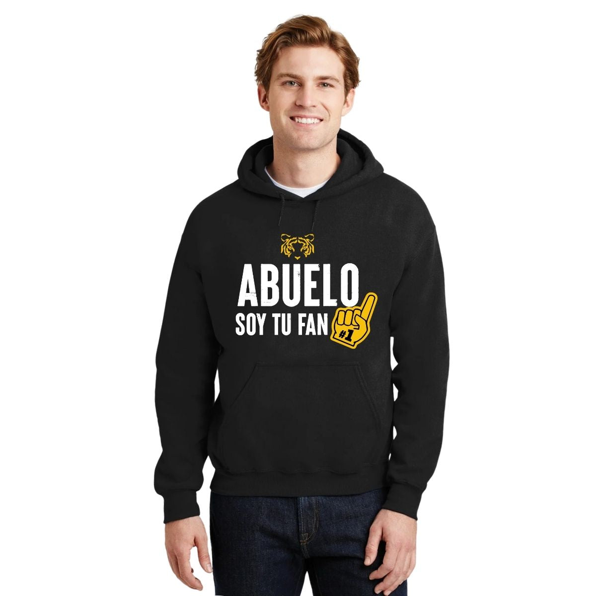 Sudadera Hombre Hoodie Tigres UANL Abuelo soy fan