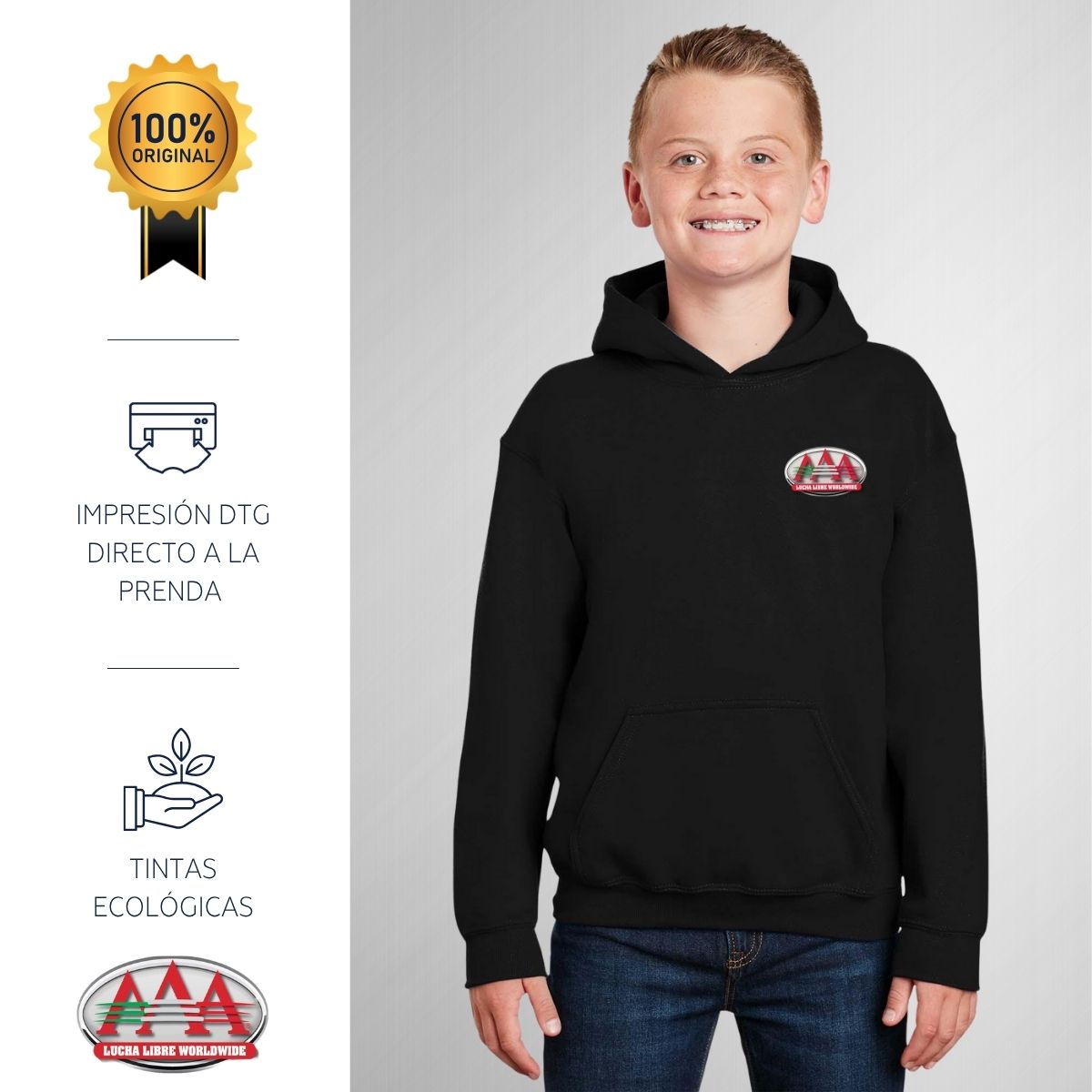 Sudadera Niños Hoodie Lucha Libre AAA Máscara Psycho Clown