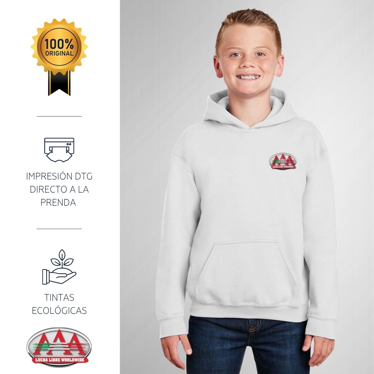 Sudadera Niños Hoodie Lucha Libre AAA Máscara Psycho Clown