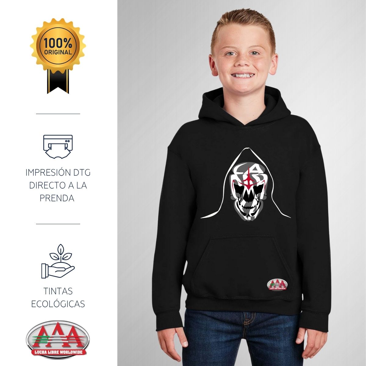 Sudadera Niños Hoodie Lucha Libre AAA La Parka 1 Fan