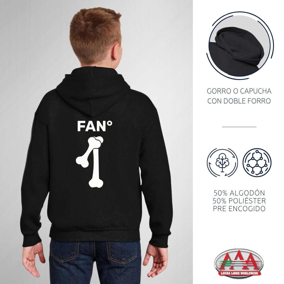 Sudadera Niños Hoodie Lucha Libre AAA La Parka 1 Fan