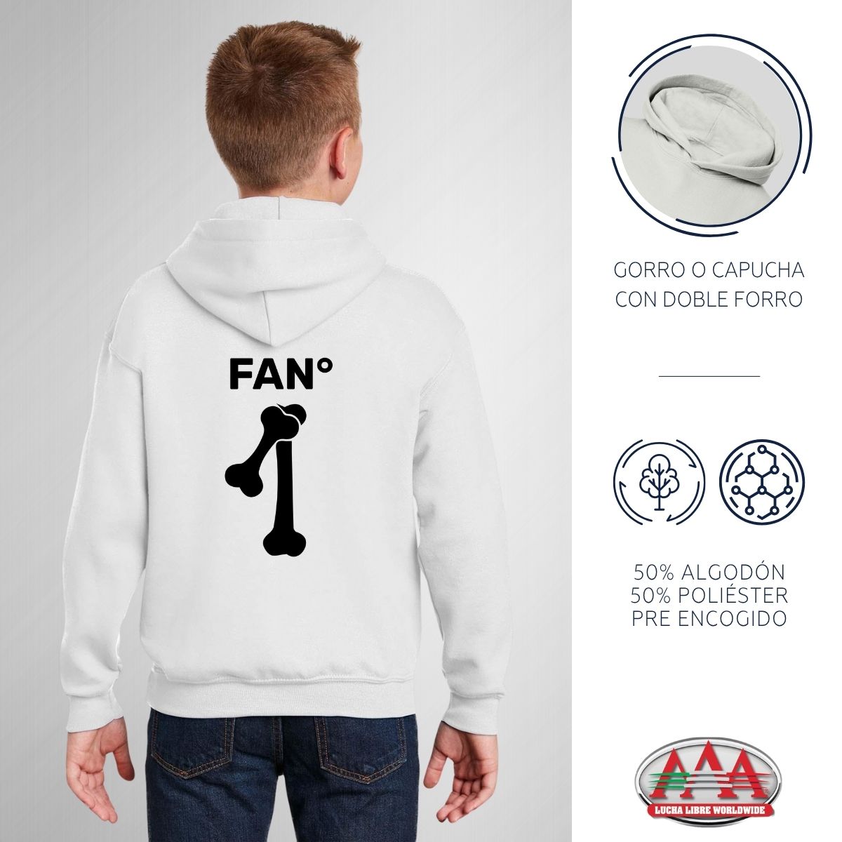 Sudadera Niños Hoodie Lucha Libre AAA La Parka 1 Fan