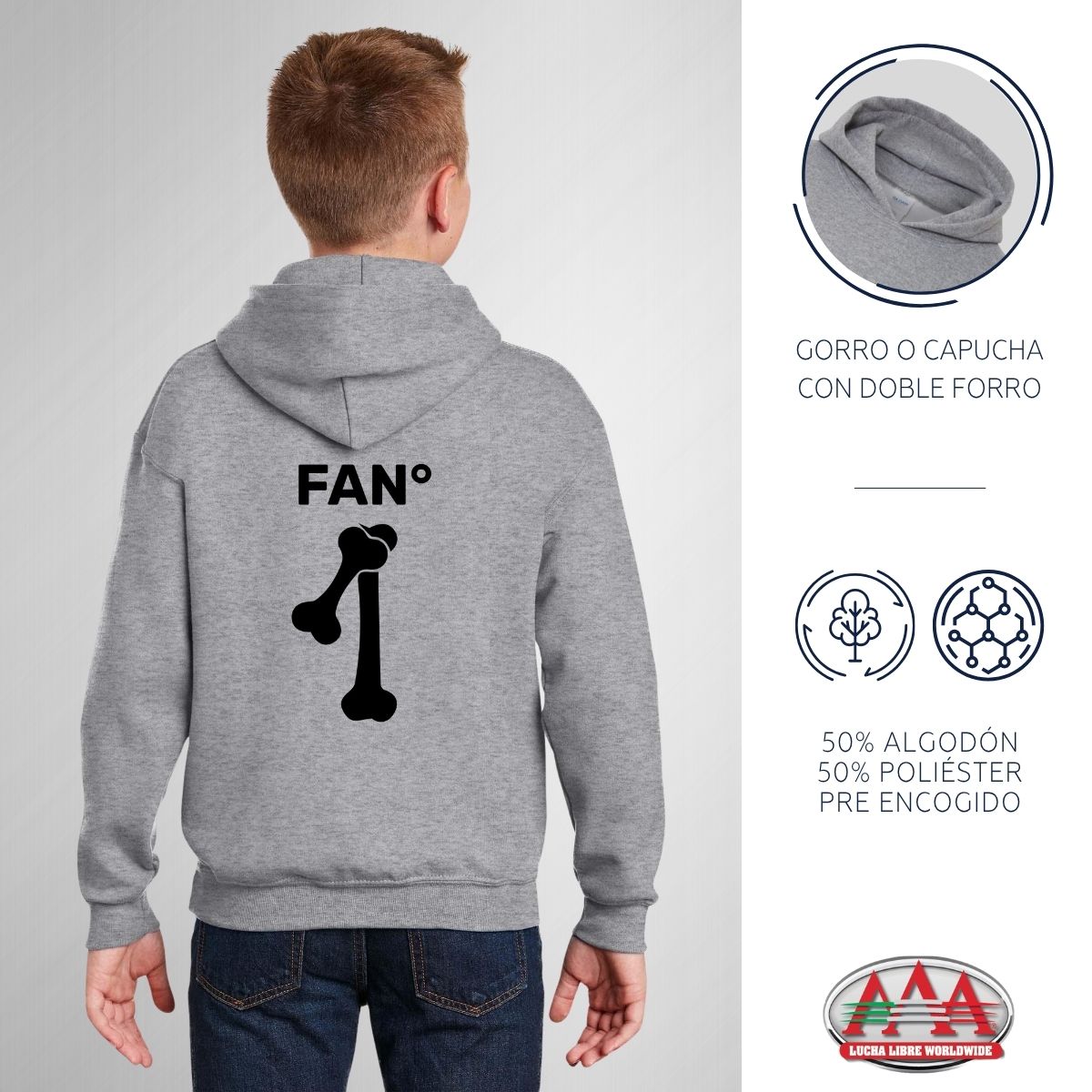 Sudadera Niños Hoodie Lucha Libre AAA La Parka 1 Fan