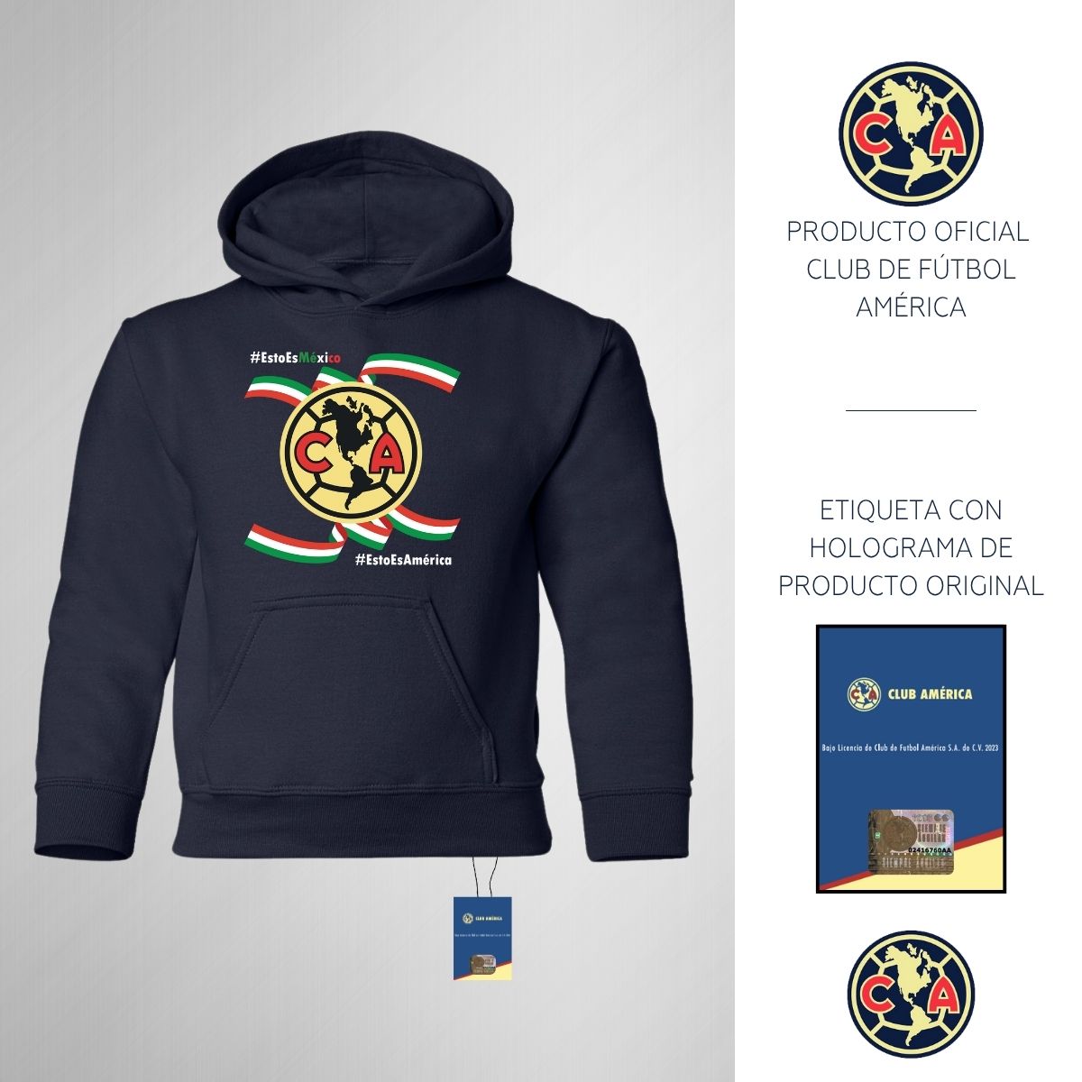 Sudadera Niños Hoodie América Independencia México 2