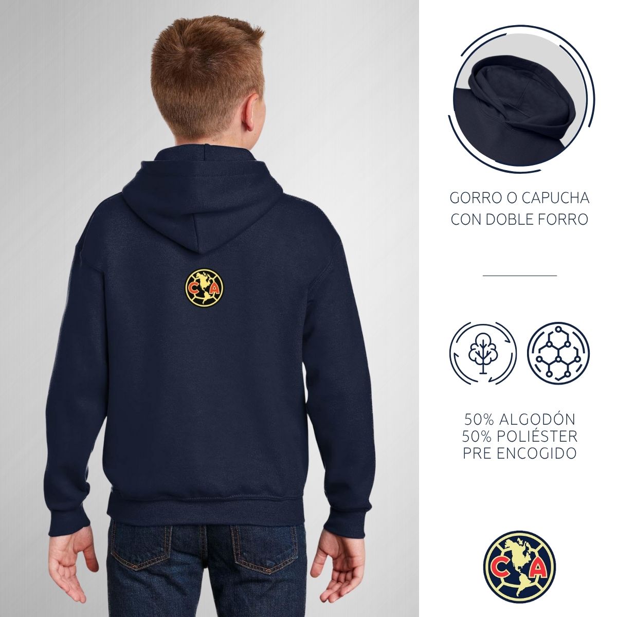 Sudadera Niños Hoodie América Independencia México 2