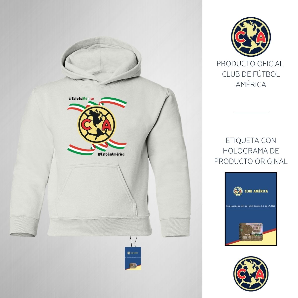 Sudadera Niños Hoodie América Independencia México 2