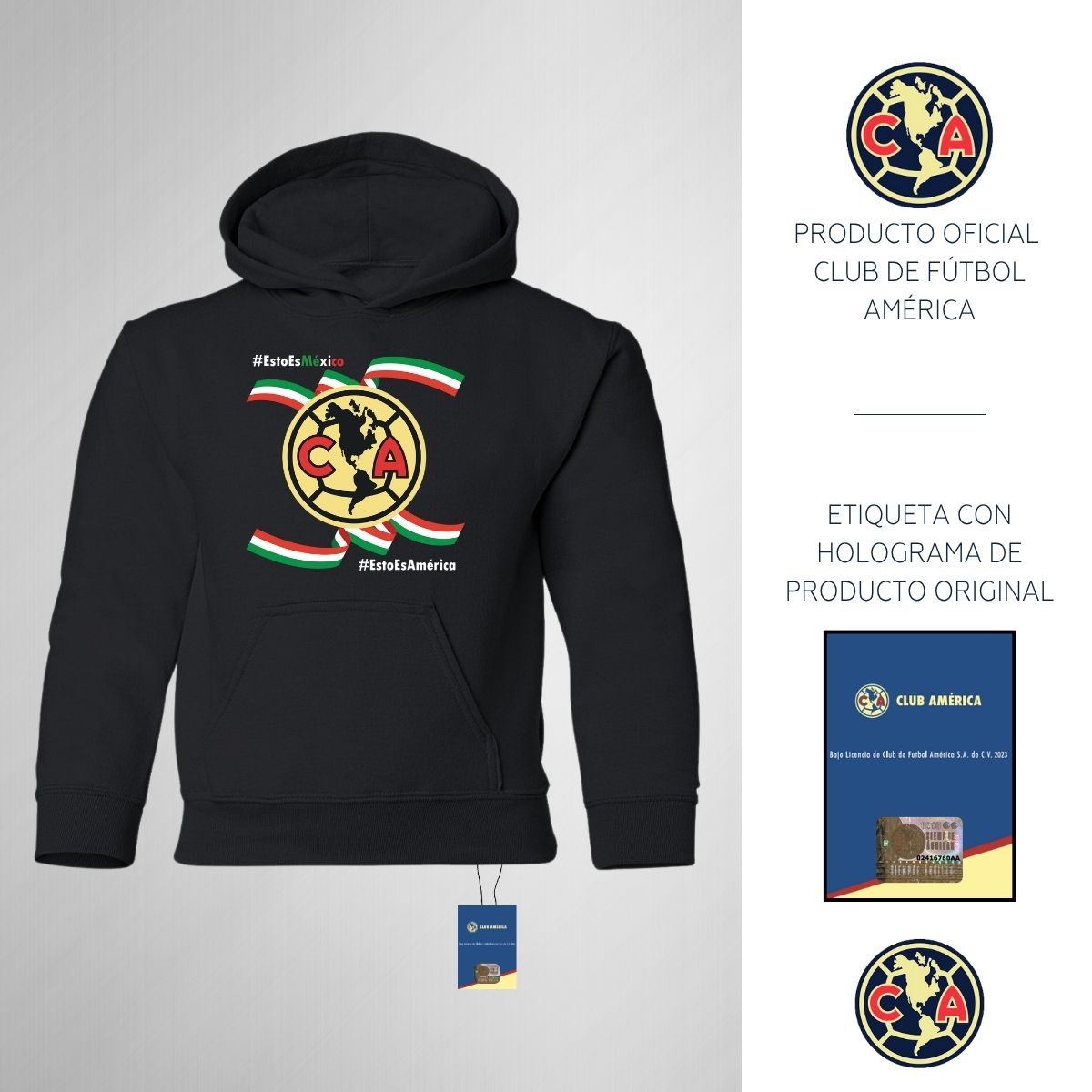 Sudadera Niños Hoodie América Independencia México 2