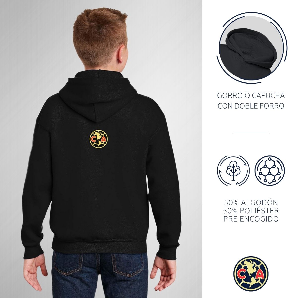 Sudadera Niños Hoodie América Independencia México 2