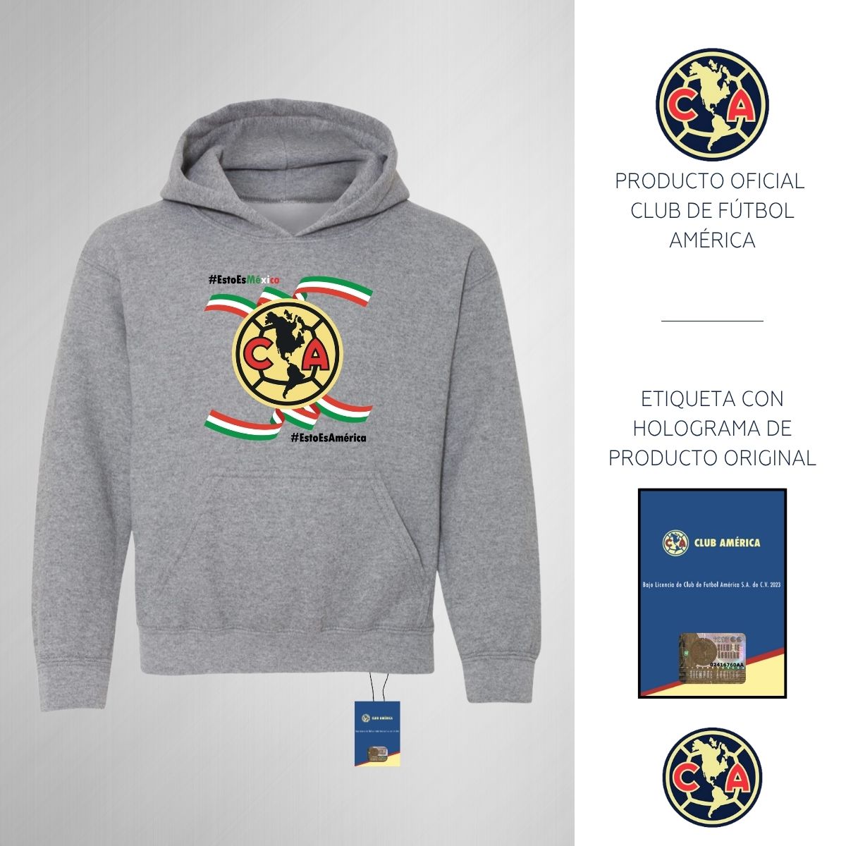 Sudadera Niños Hoodie América Independencia México 2