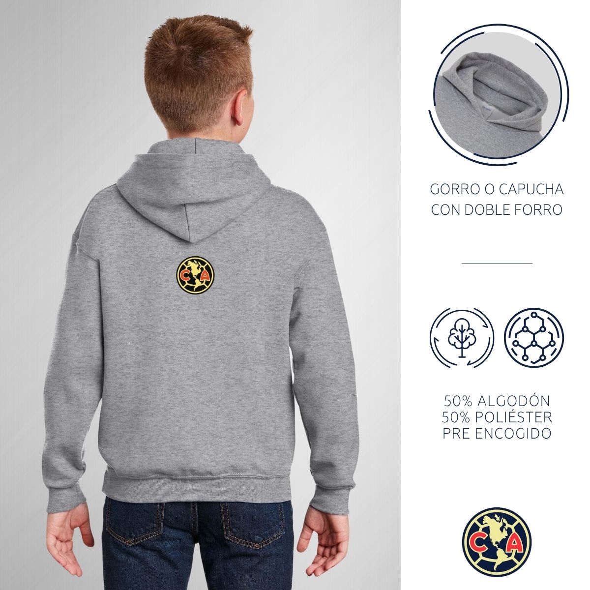 Sudadera Niños Hoodie América Independencia México 2