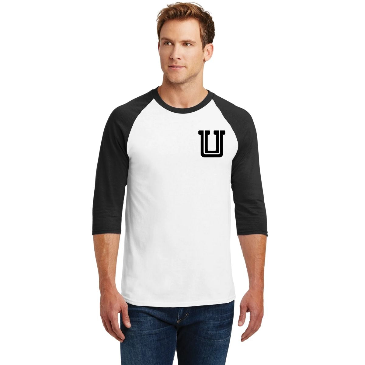 Playera Raglán Manga 3/4 Hombre Tigres UANL Logo U Combinado – PM SHOP