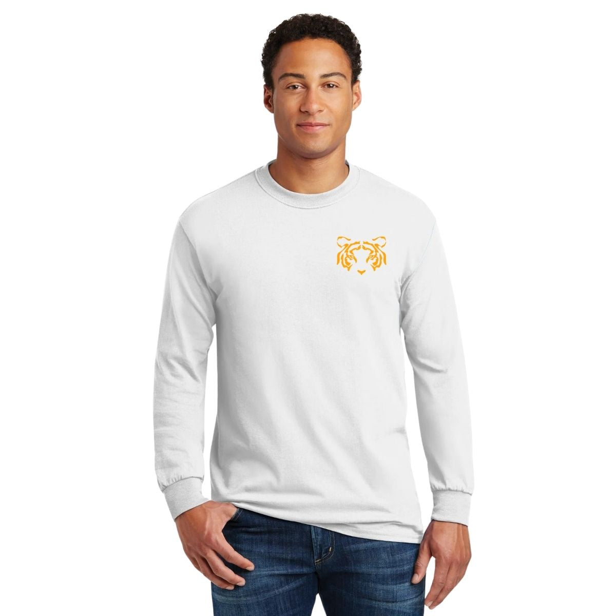 Playera Hombre Tigres UANL Manga Larga Rostro Vinil