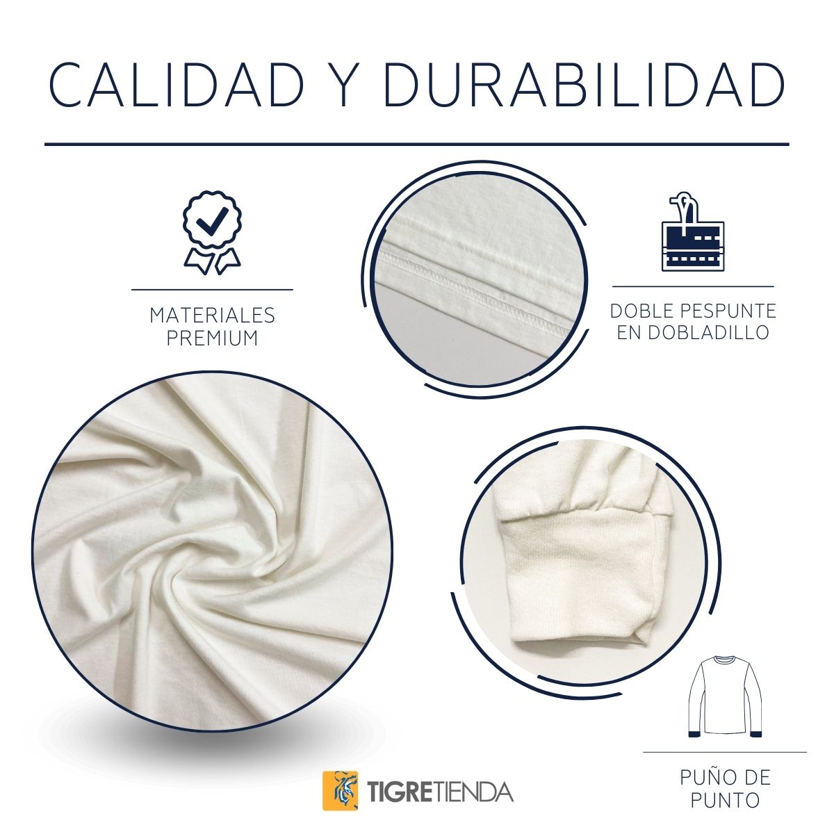 Playera Hombre Tigres UANL Manga Larga Rostro Vinil