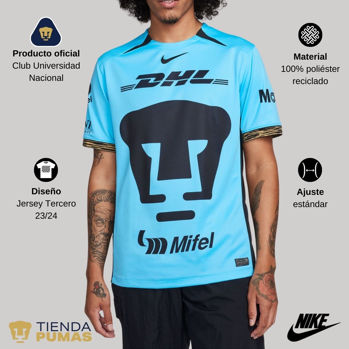 Colección Azul Báltico Hombre - Jersey Tercer Kit 23/24 + Playera de Regalo