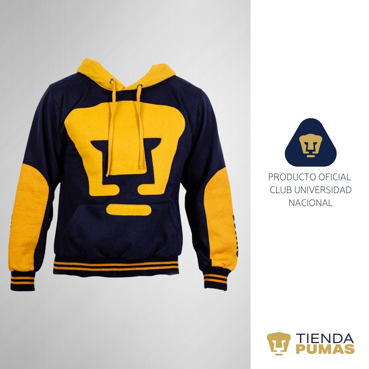 Sudadera con Gorro Estilo Retro Pumas UNAM