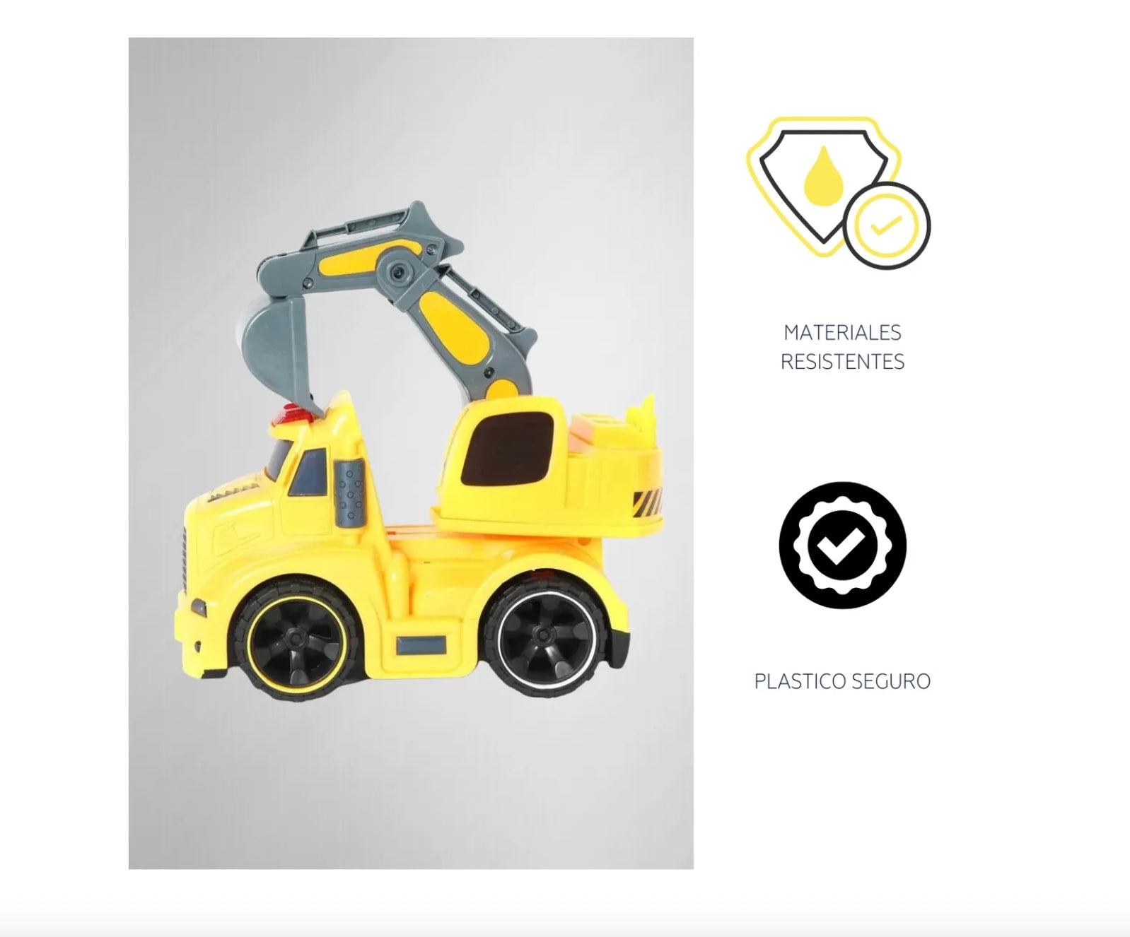 Camión de Juguete de Construcción Luptoys con Luz y Sonido