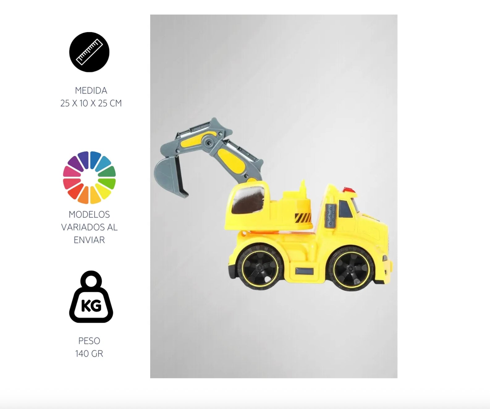 Camión de Juguete de Construcción Luptoys con Luz y Sonido