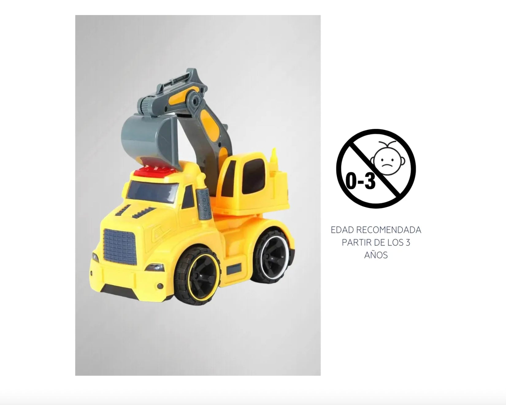 Camión de Juguete de Construcción Luptoys con Luz y Sonido