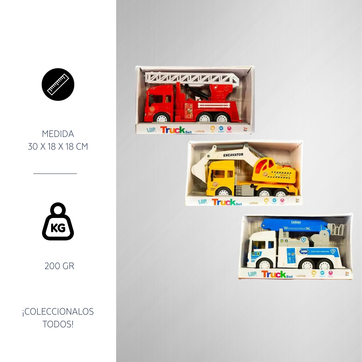 Camiones de Juguete Fricción Luptoys Escabadora Articulada