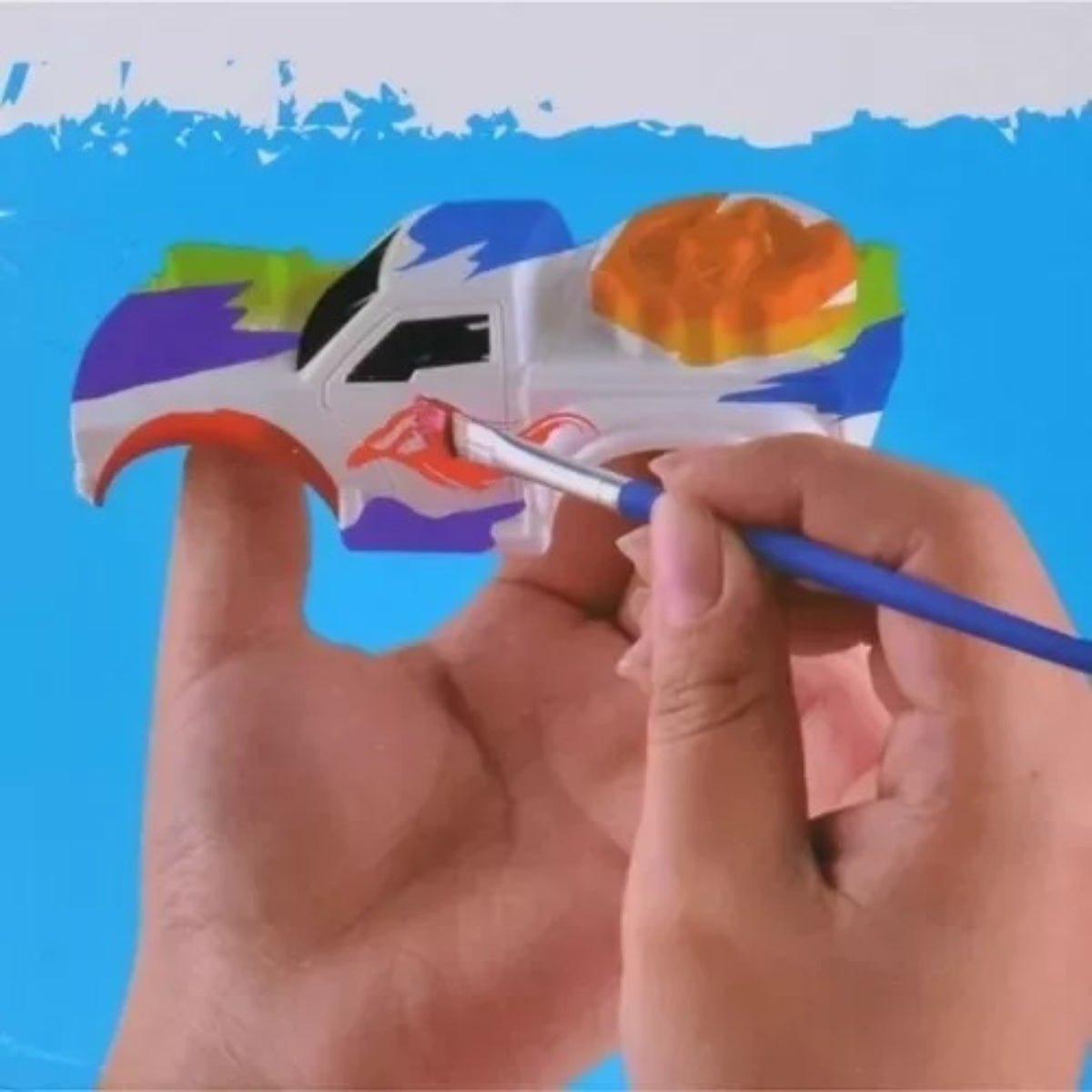 Carrito Set para Armar y Pintar Incluye Pintura DIY