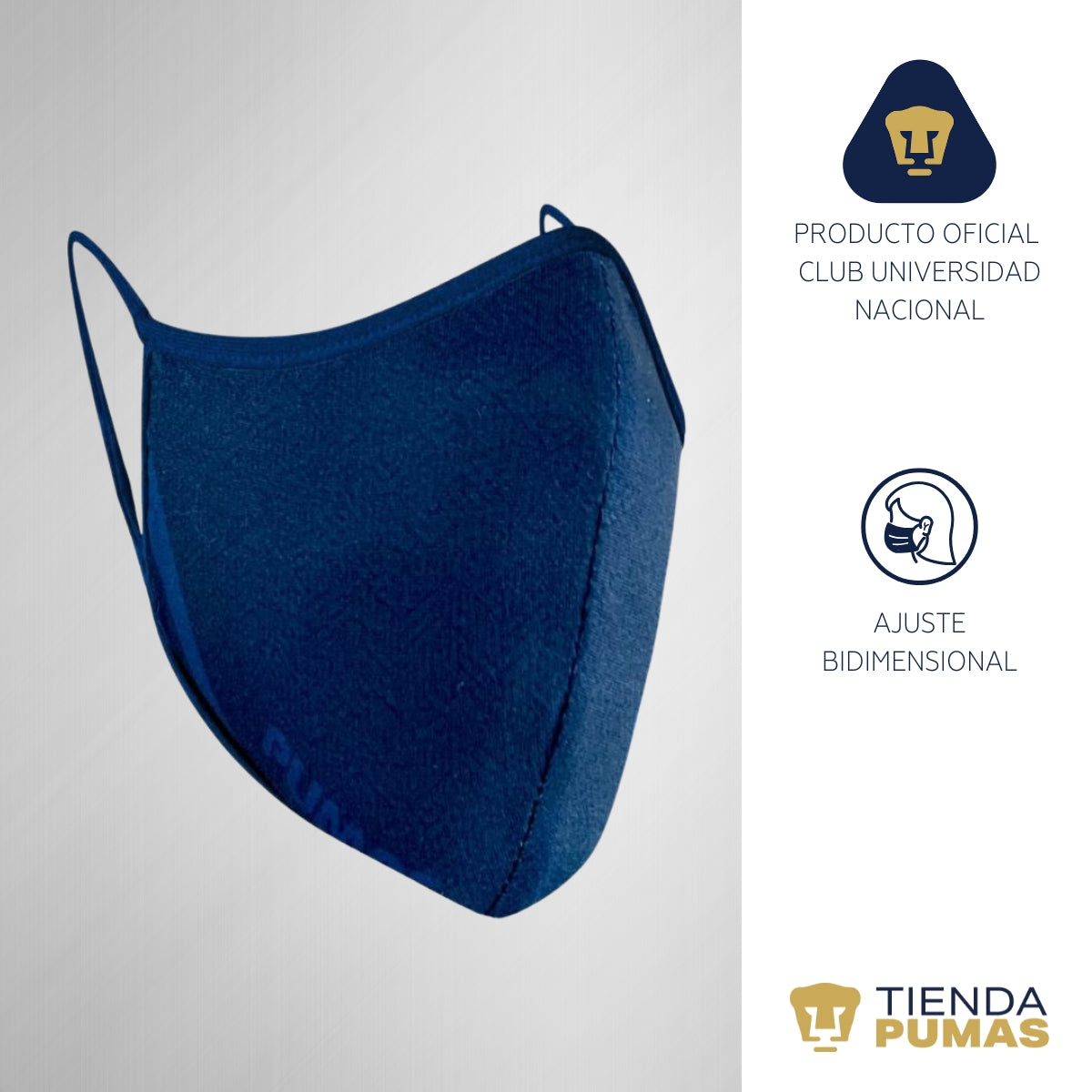 Cubrebocas Pumas Doble Capa