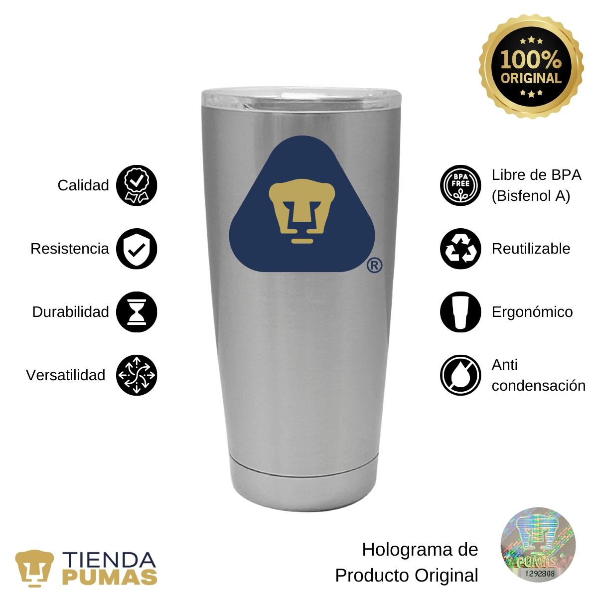 Termo 20 Oz Pumas UNAM Logo Triángulo