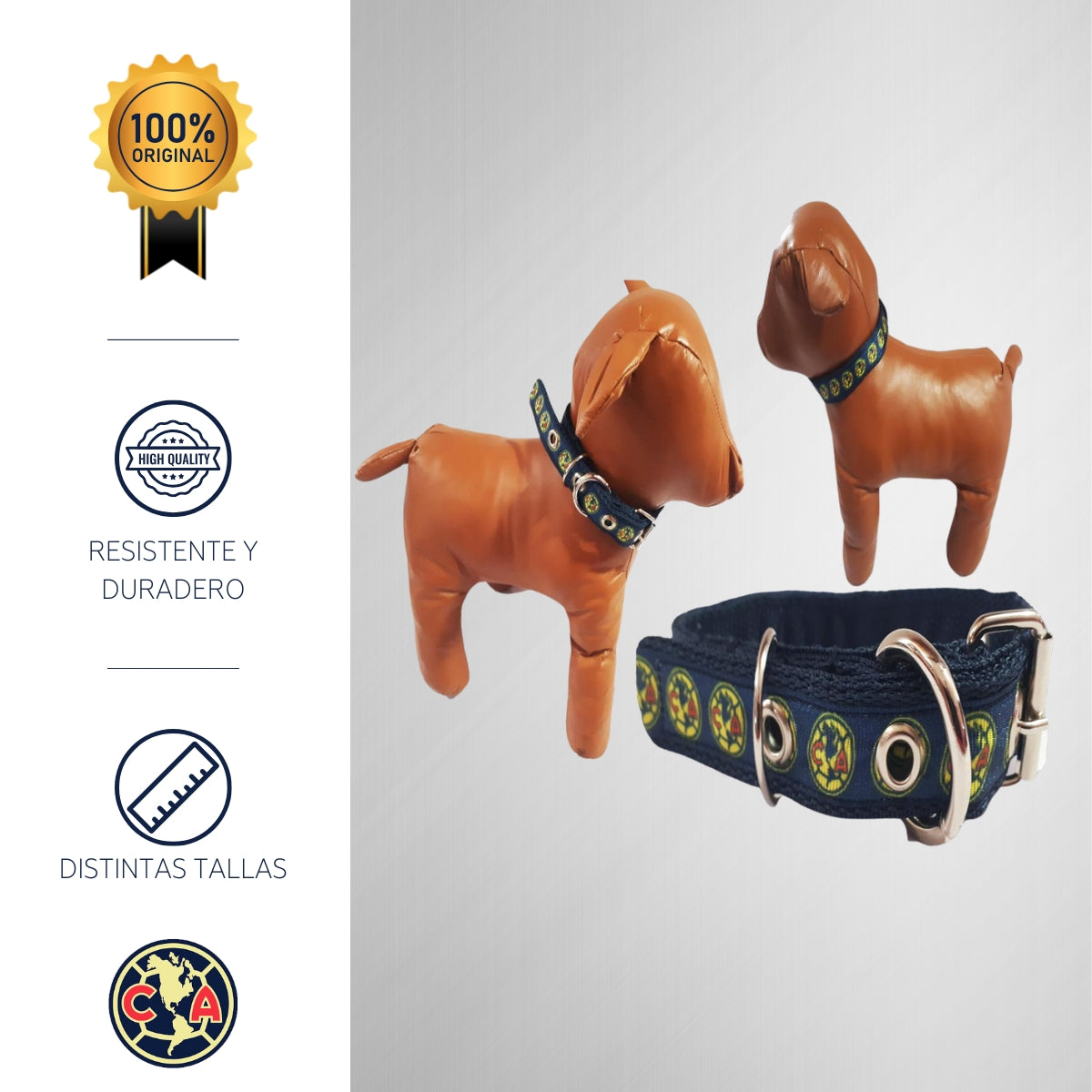 Collar para Mascota Gato Club América con Estilo