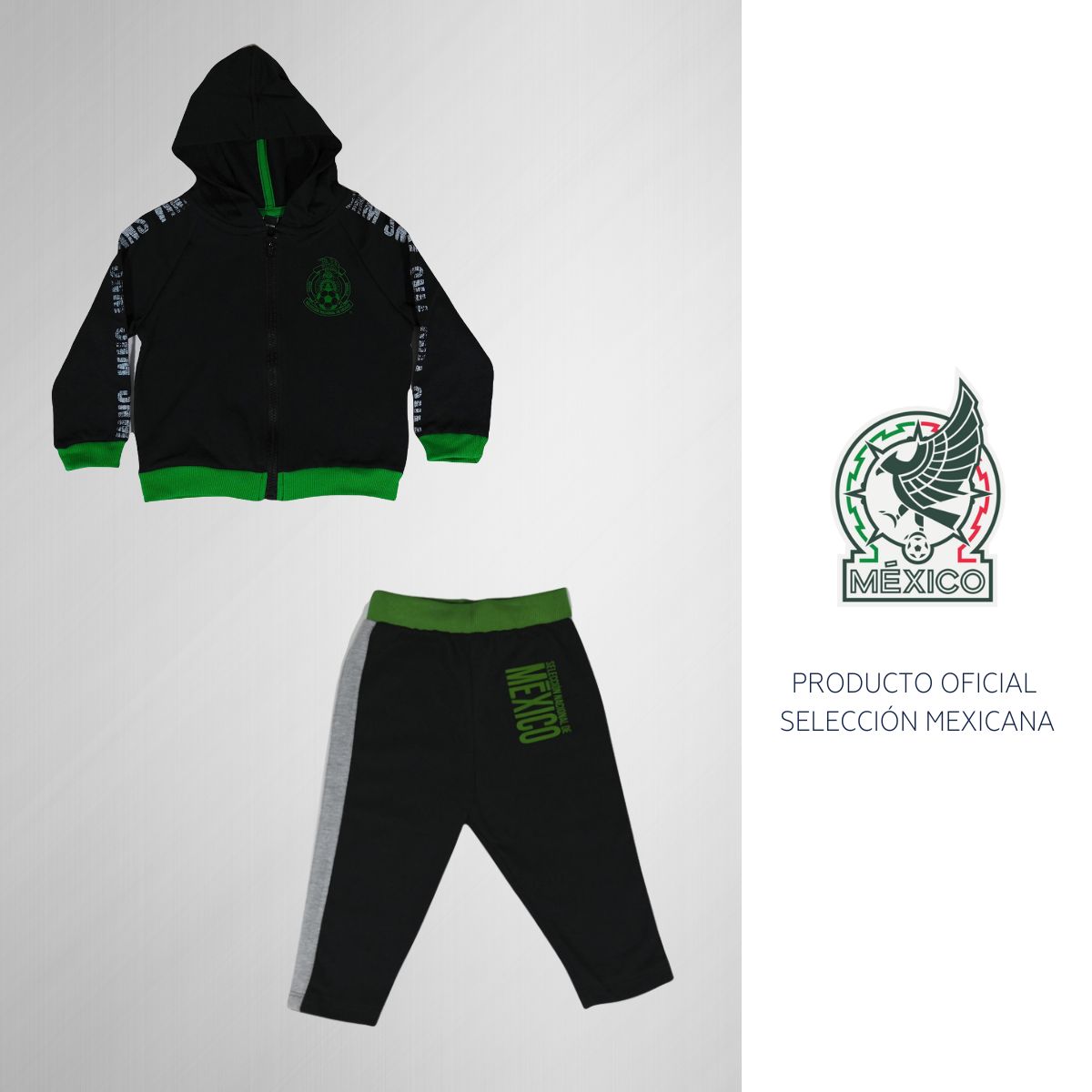Conjunto Pants Sudadera Bebé Niño Selección Nacional México